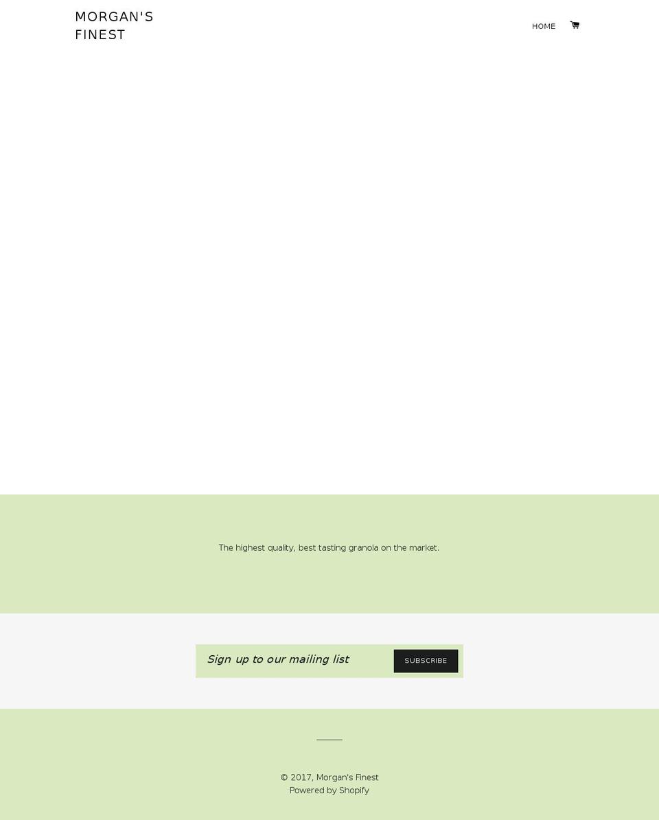 morgansfinest.com shopify website screenshot