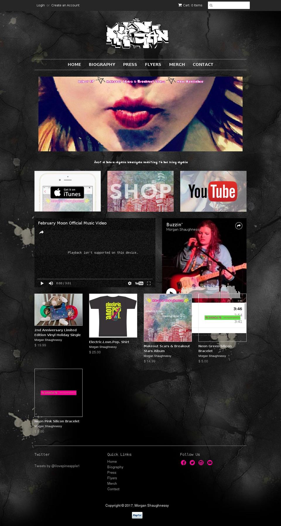 morganshaughnessy.com shopify website screenshot