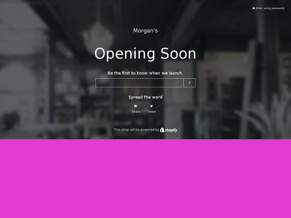 morgansshop.com — Shopify storefront screenshot