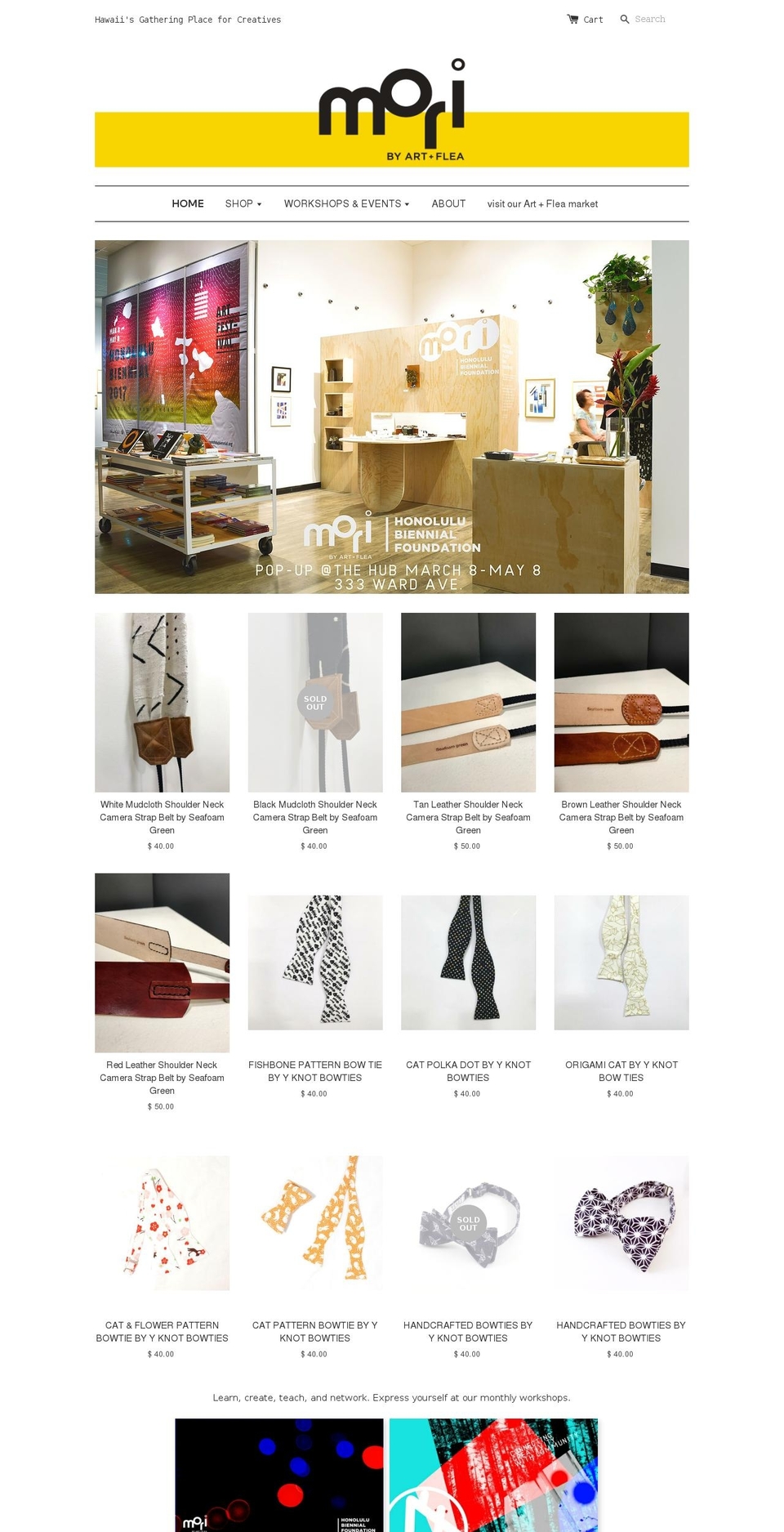 morihawaii.com shopify website screenshot