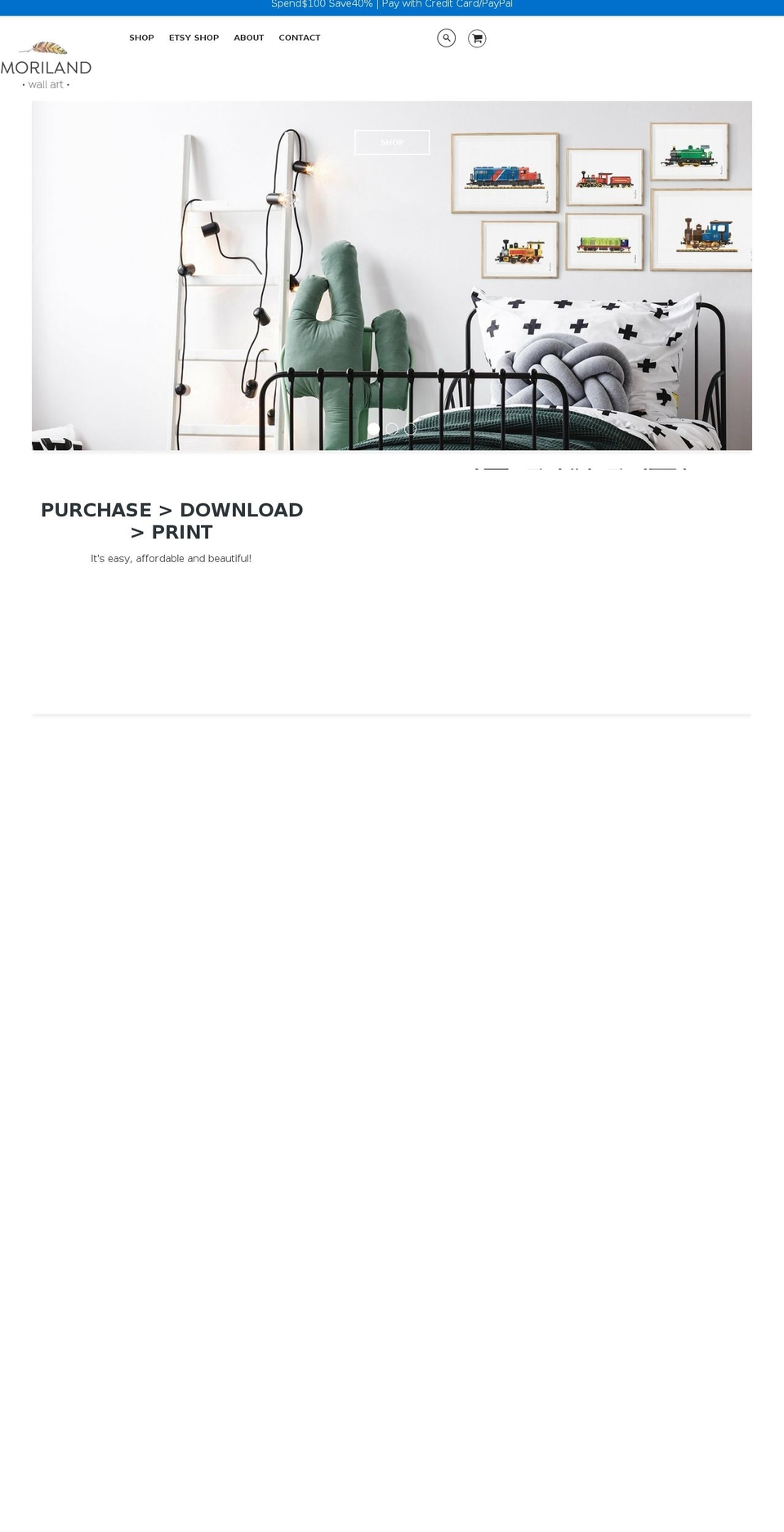 moriland.com — Shopify storefront screenshot