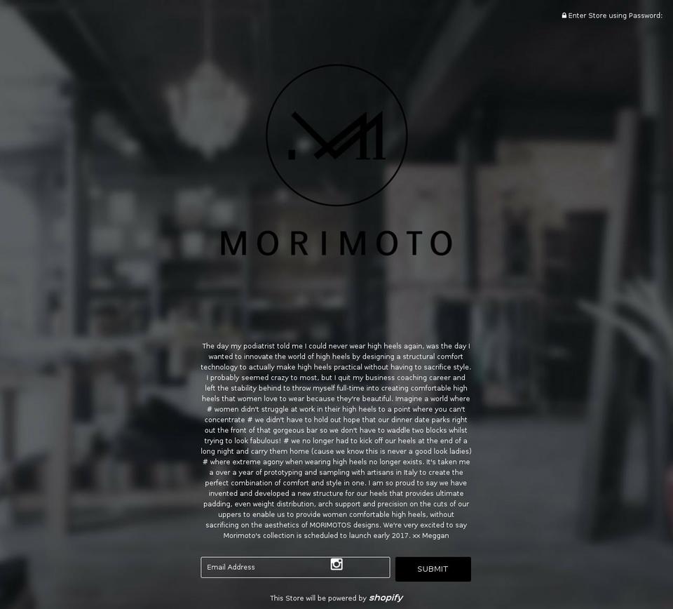 morimotoshoes.com shopify website screenshot