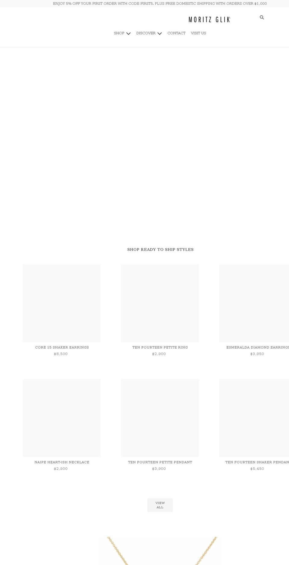 moritzglik.net shopify website screenshot
