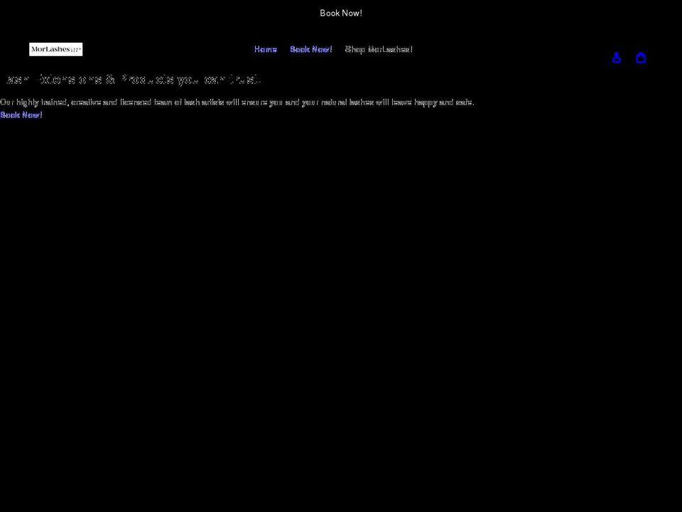 morlashes.com shopify website screenshot