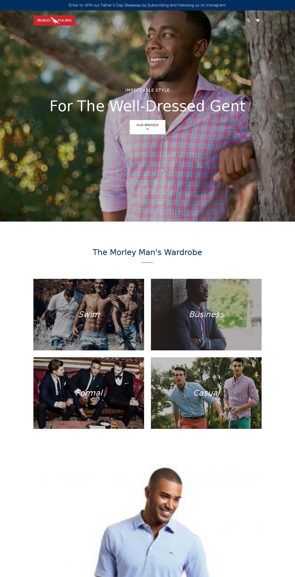morleyformen.com — Shopify storefront screenshot