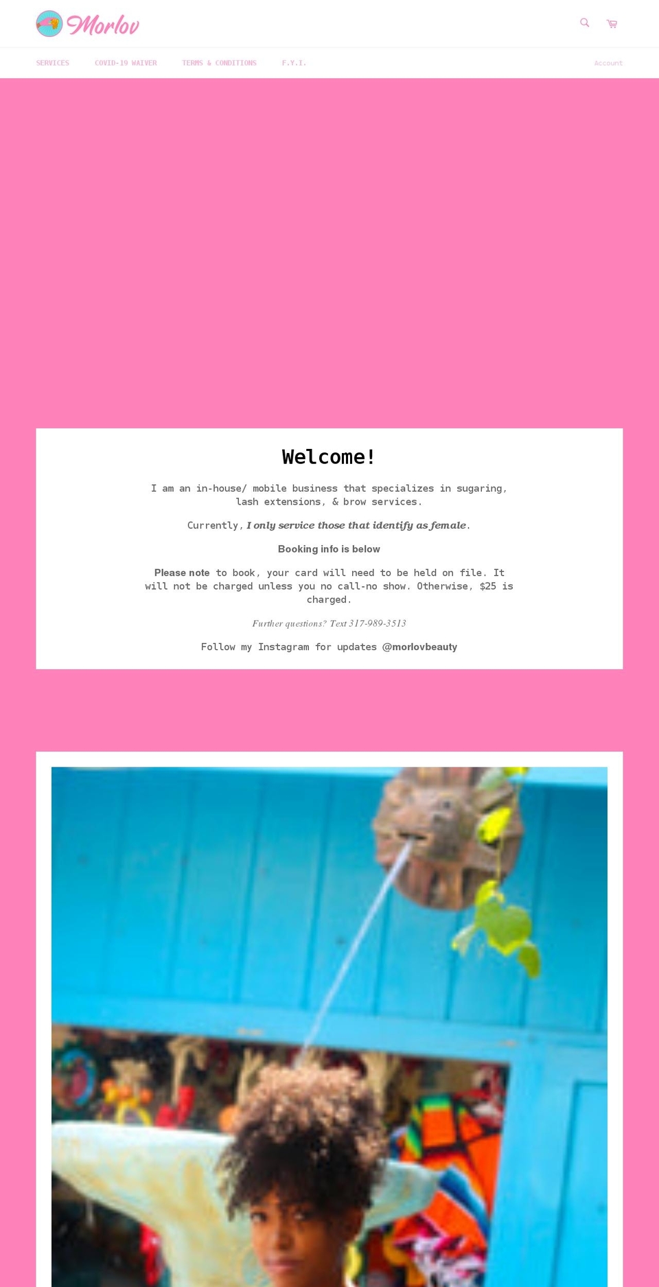 morlovbeauty.com shopify website screenshot