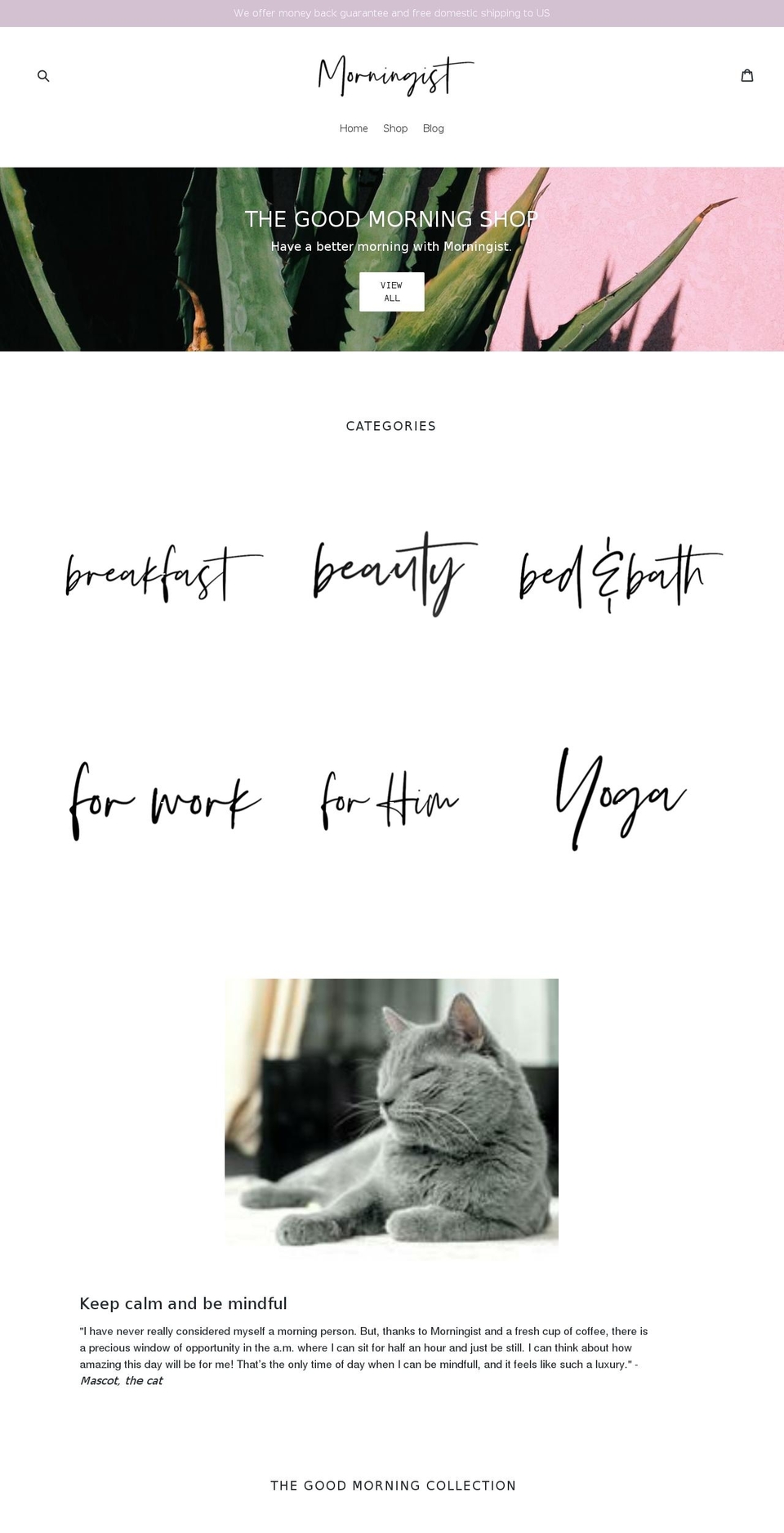 morningist.com — Shopify storefront screenshot