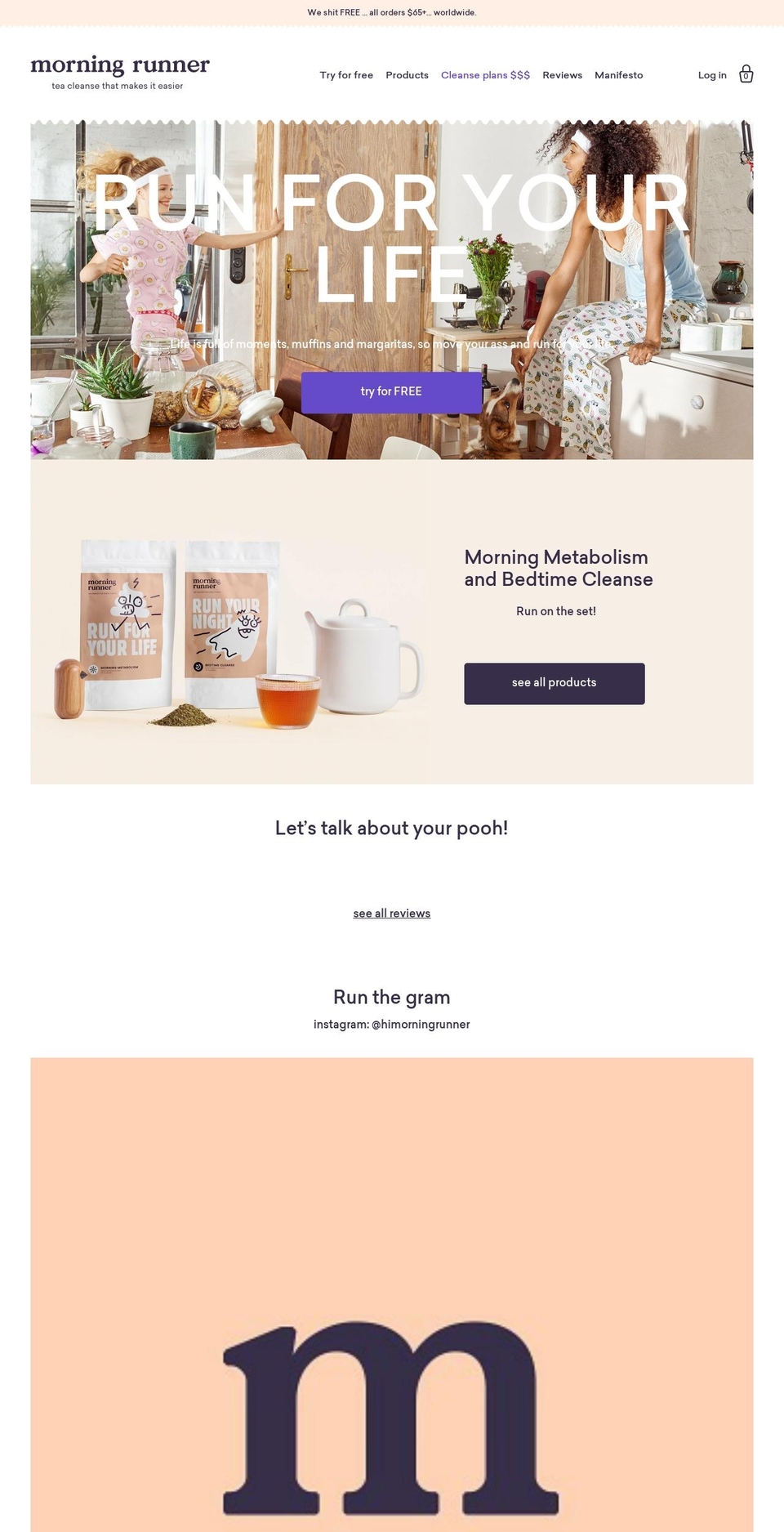 theme-export-morning-runner-myshoAfterpay Shopify theme site example morningrunner.com