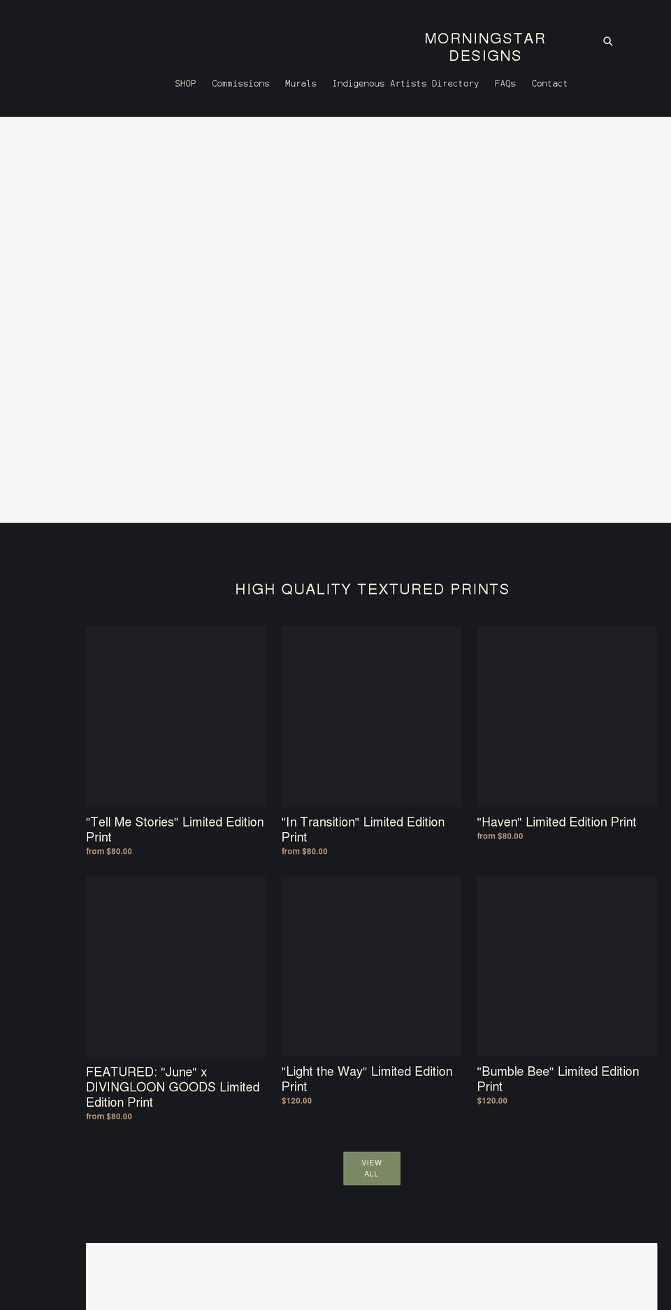 morningstardesigns.ca shopify website screenshot