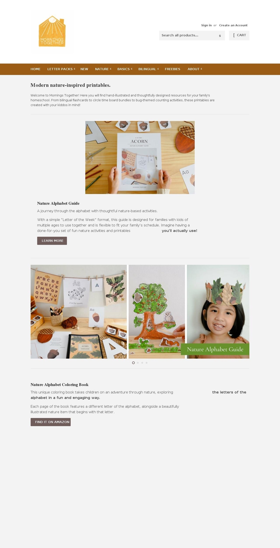 morningstogether.com shopify website screenshot