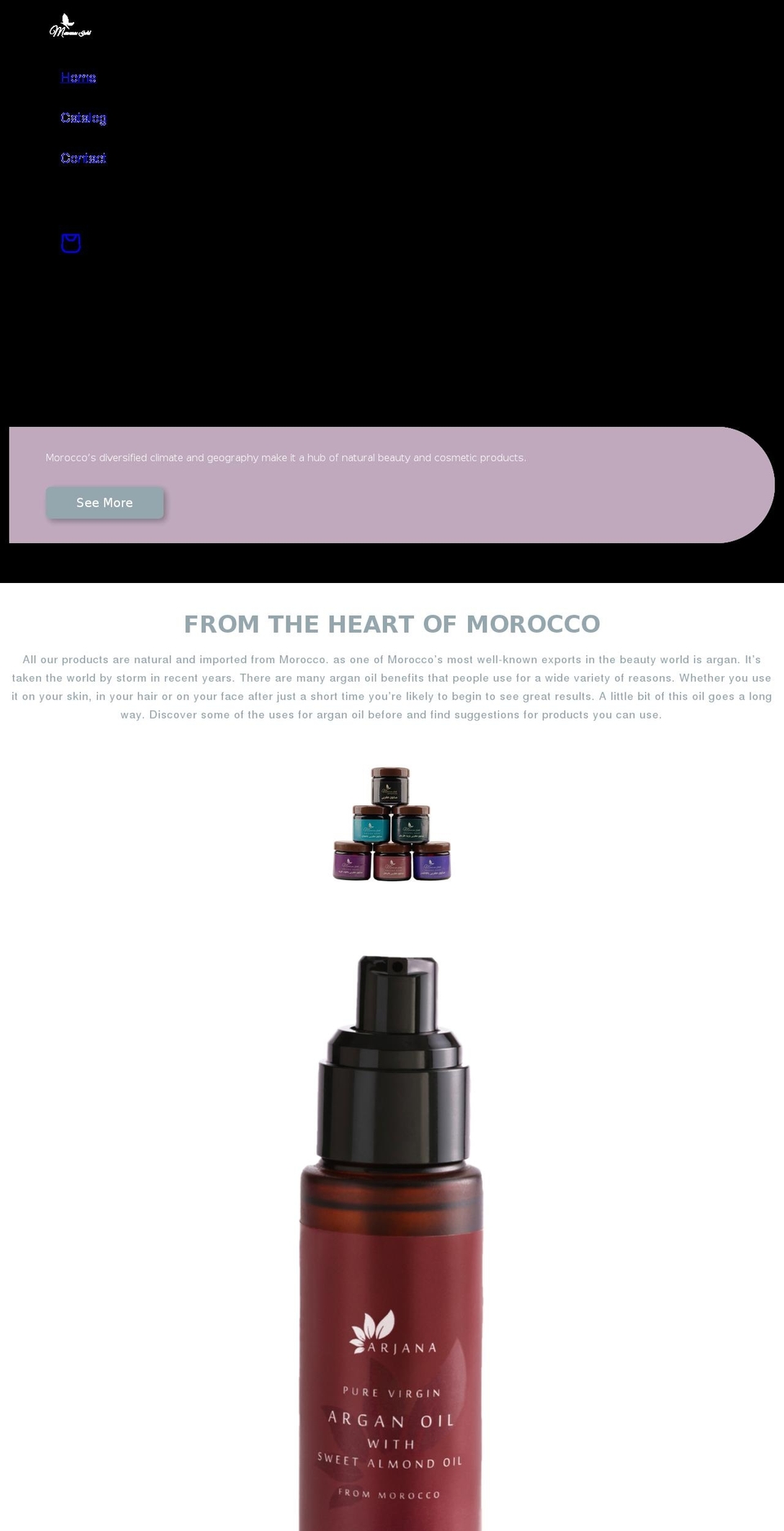 moroccan-gold.com shopify website screenshot