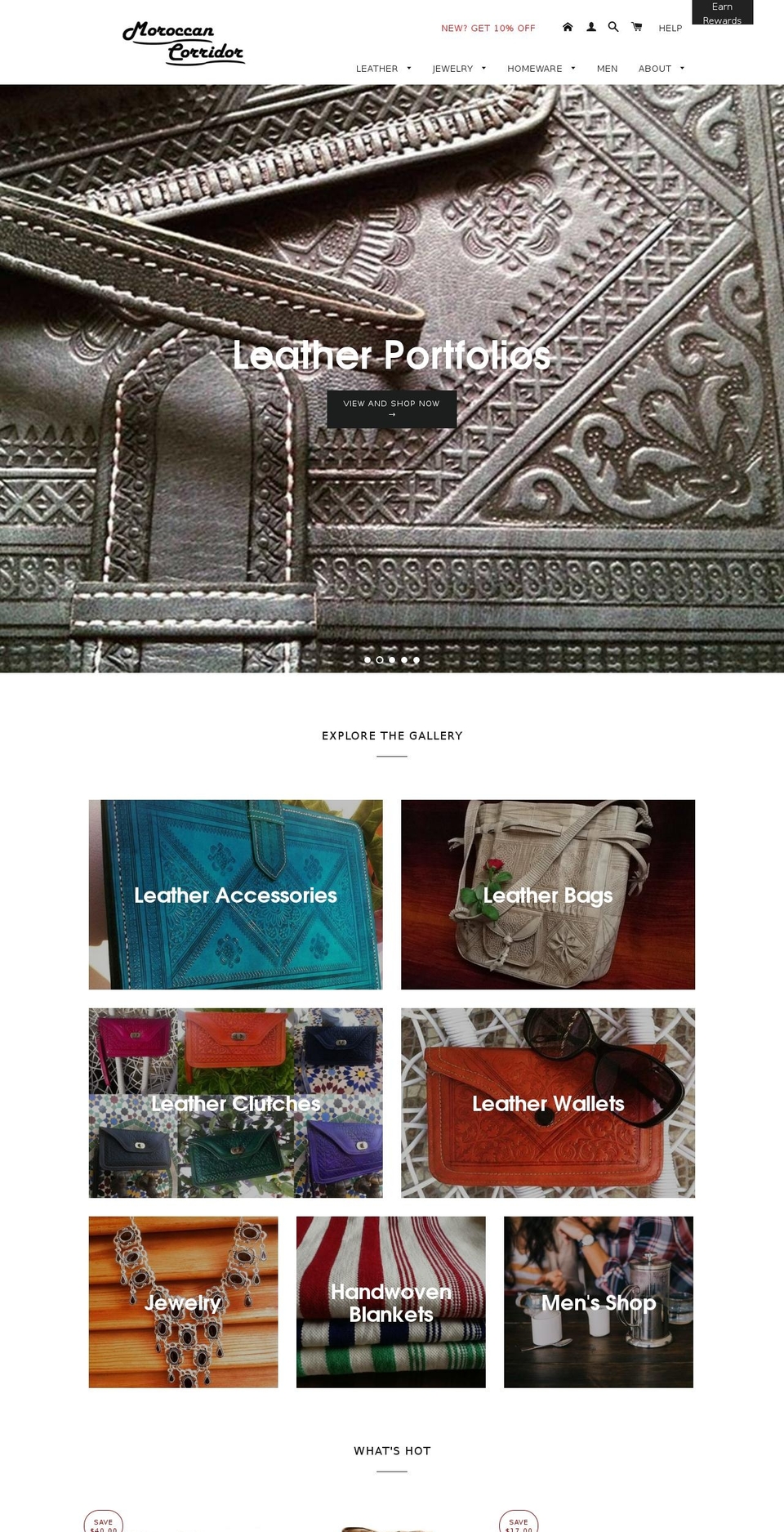 moroccancreations.com shopify website screenshot