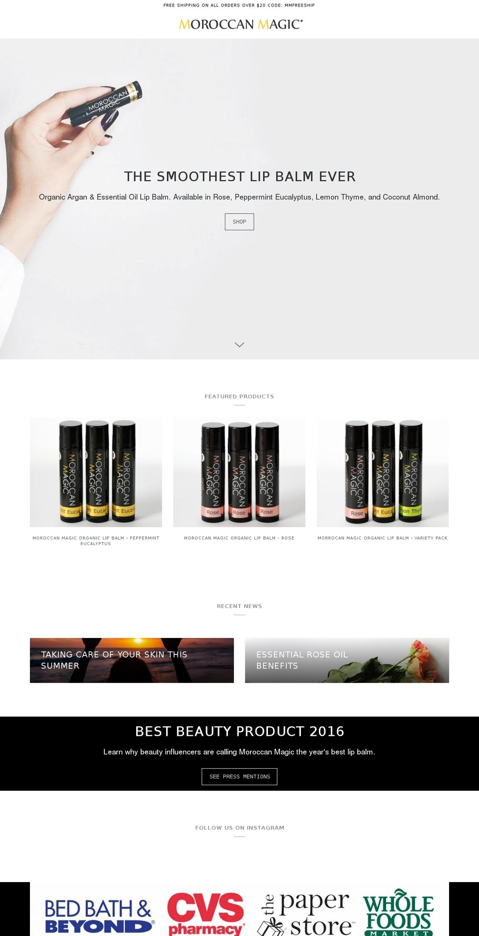 moroccanmagic.com — Shopify storefront screenshot