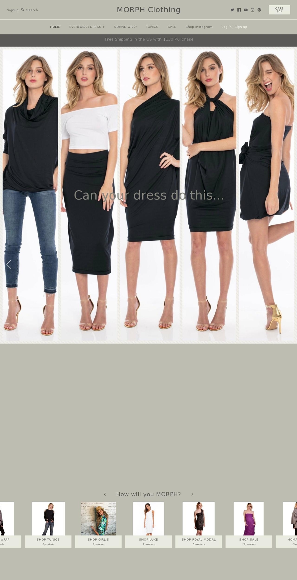 morphclothing.com shopify website screenshot