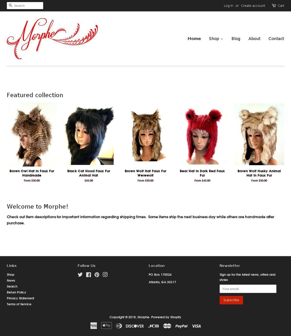 morphe-d.com — Shopify storefront screenshot
