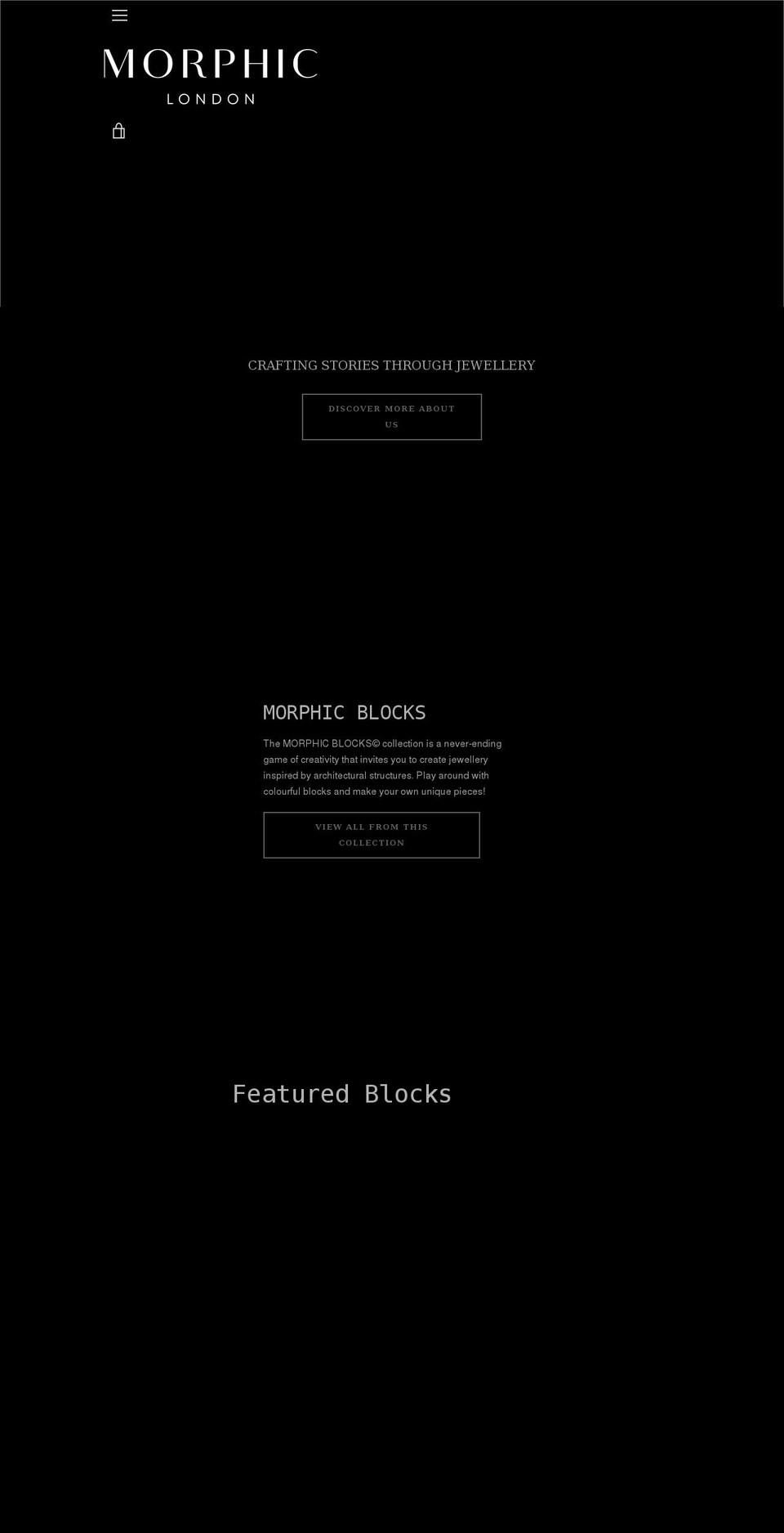 morphiclondon.com — Shopify storefront screenshot