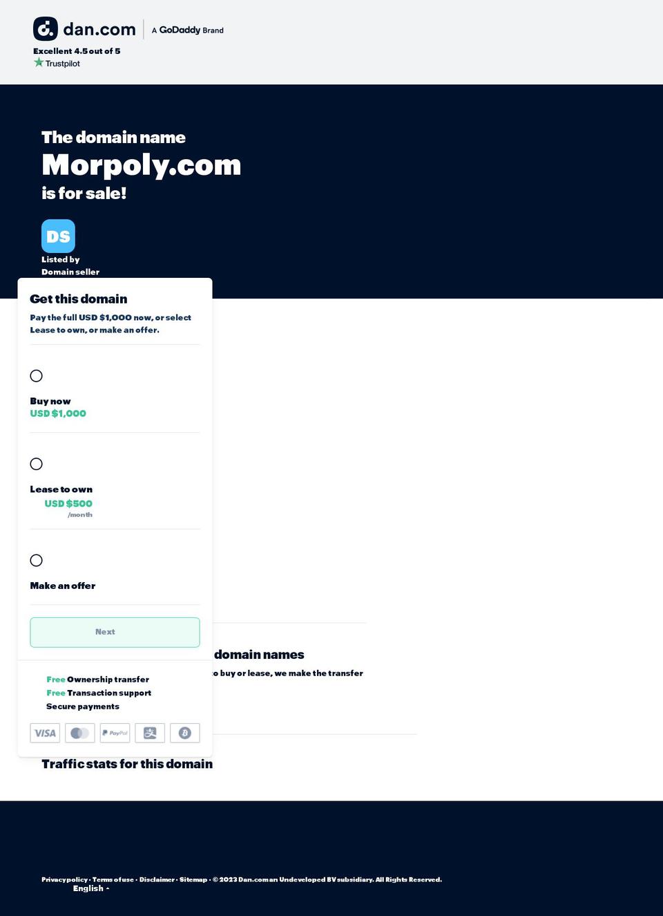 morpoly.com — Shopify storefront screenshot