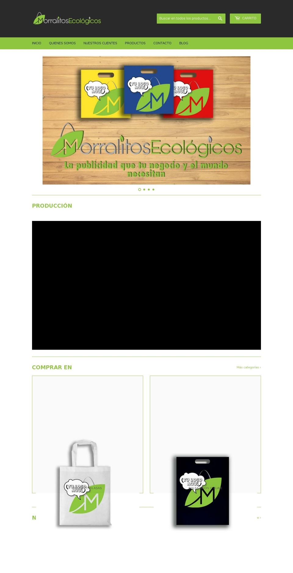 morralitosecologicos.com shopify website screenshot