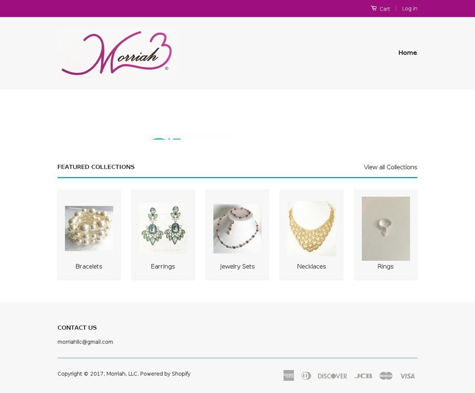 morriah.com shopify website screenshot