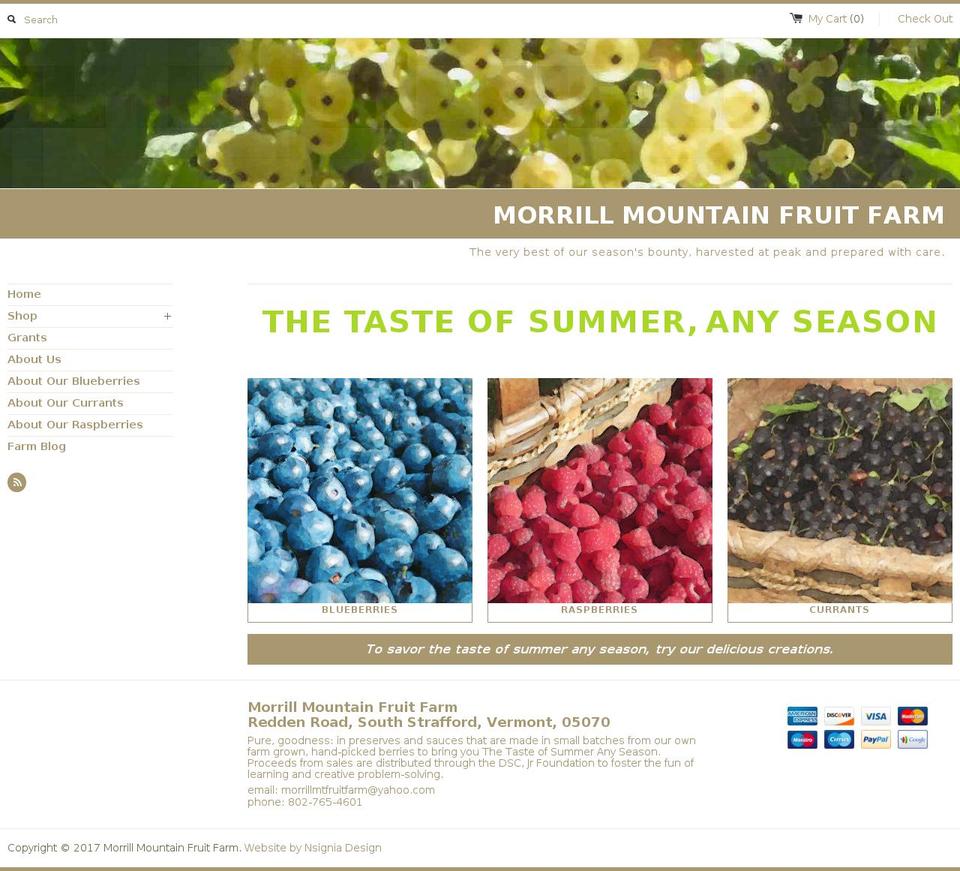 MMFFVT Shopify theme site example morrillmountain.com