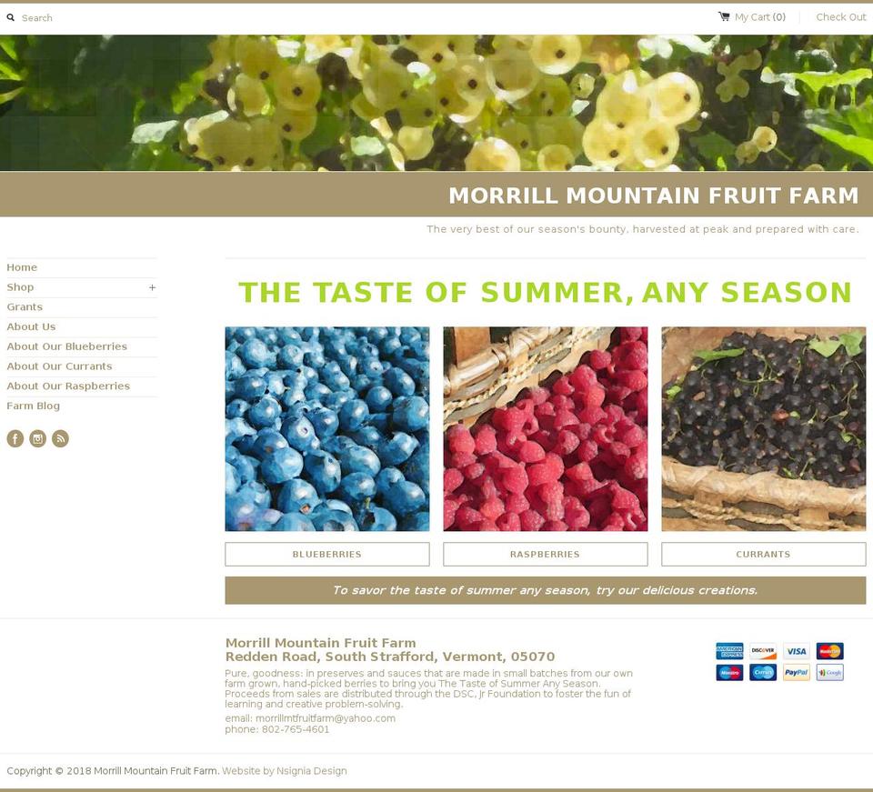 MMFFVT Shopify theme site example morrillmountainfruitfarm.com