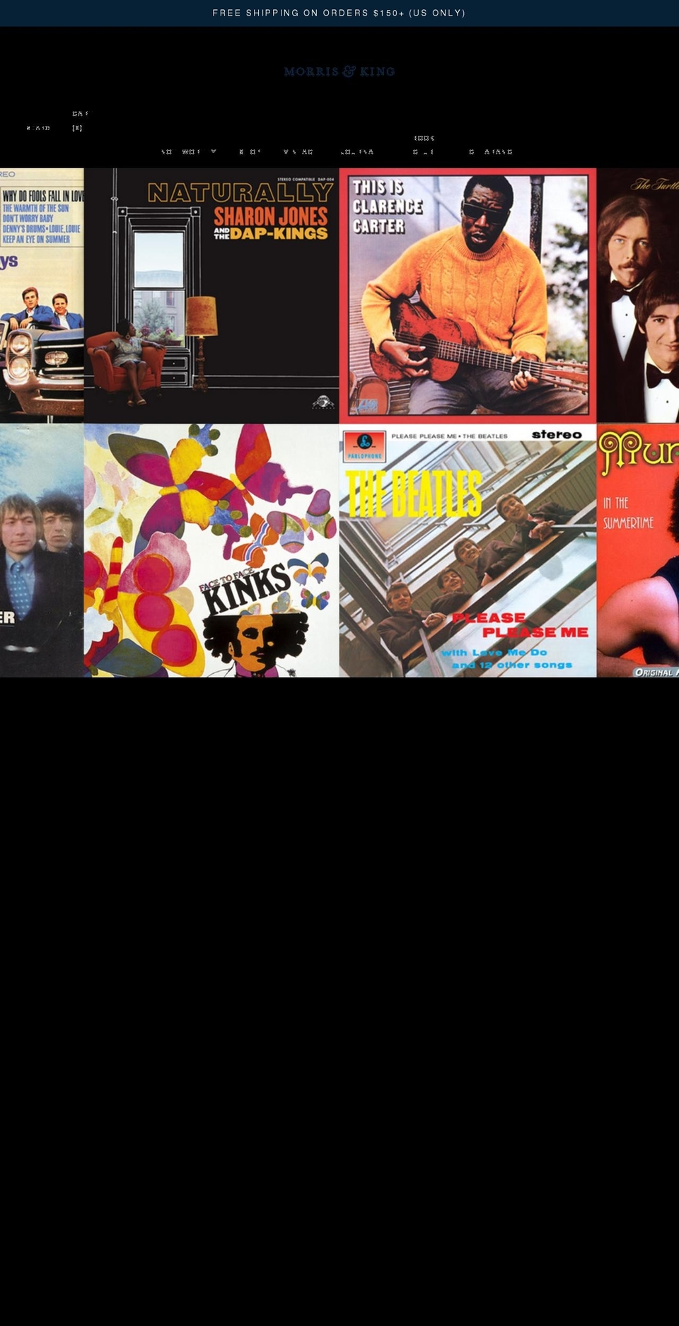 morrisandking.com shopify website screenshot