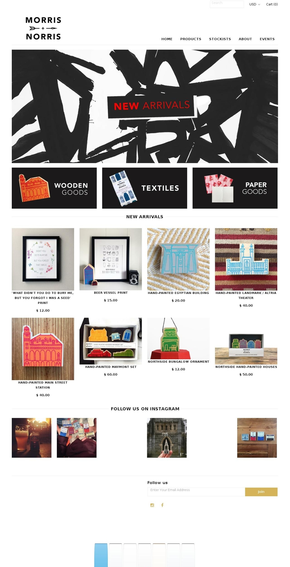 morrisandnorris.com shopify website screenshot