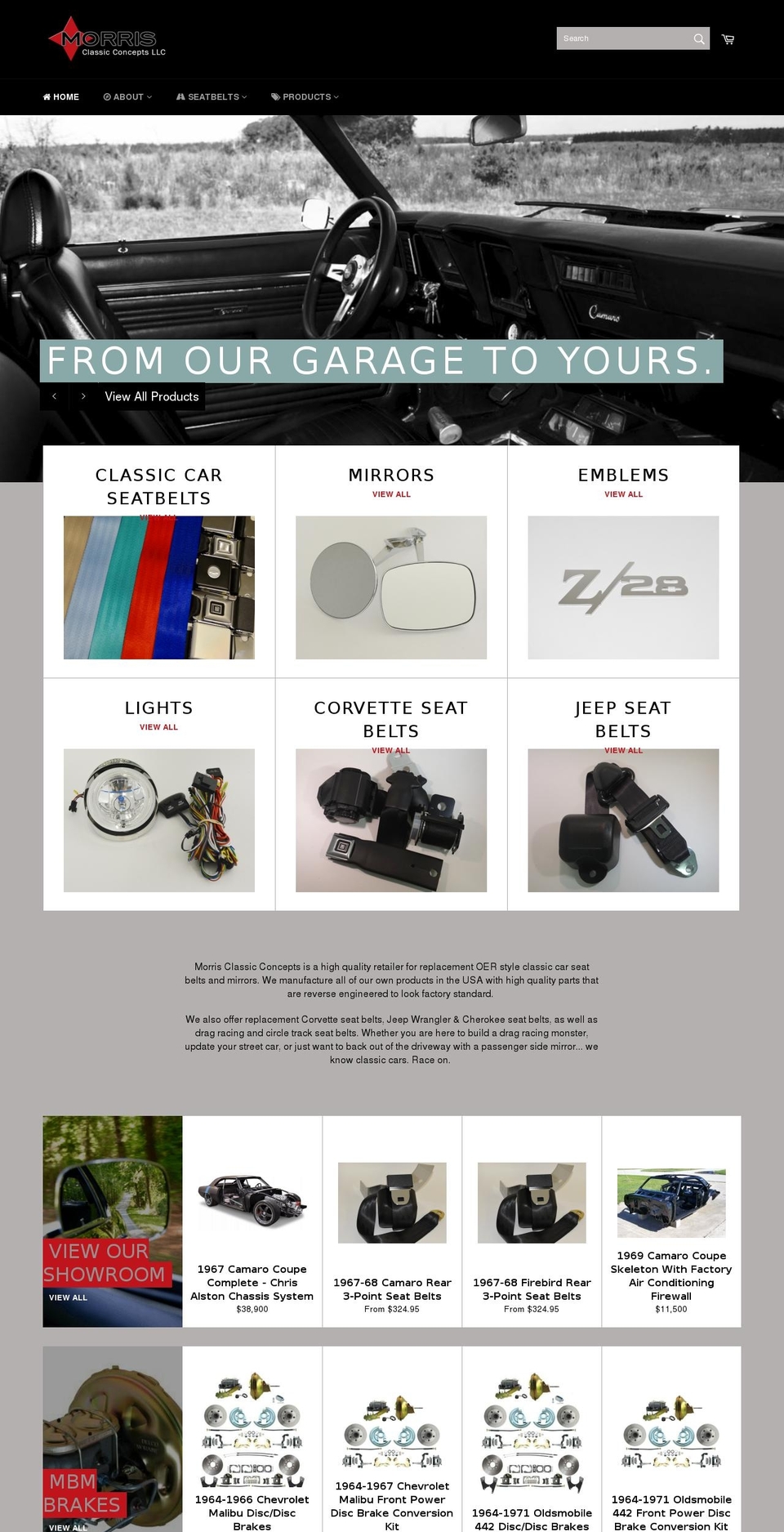morrisclassic.com shopify website screenshot