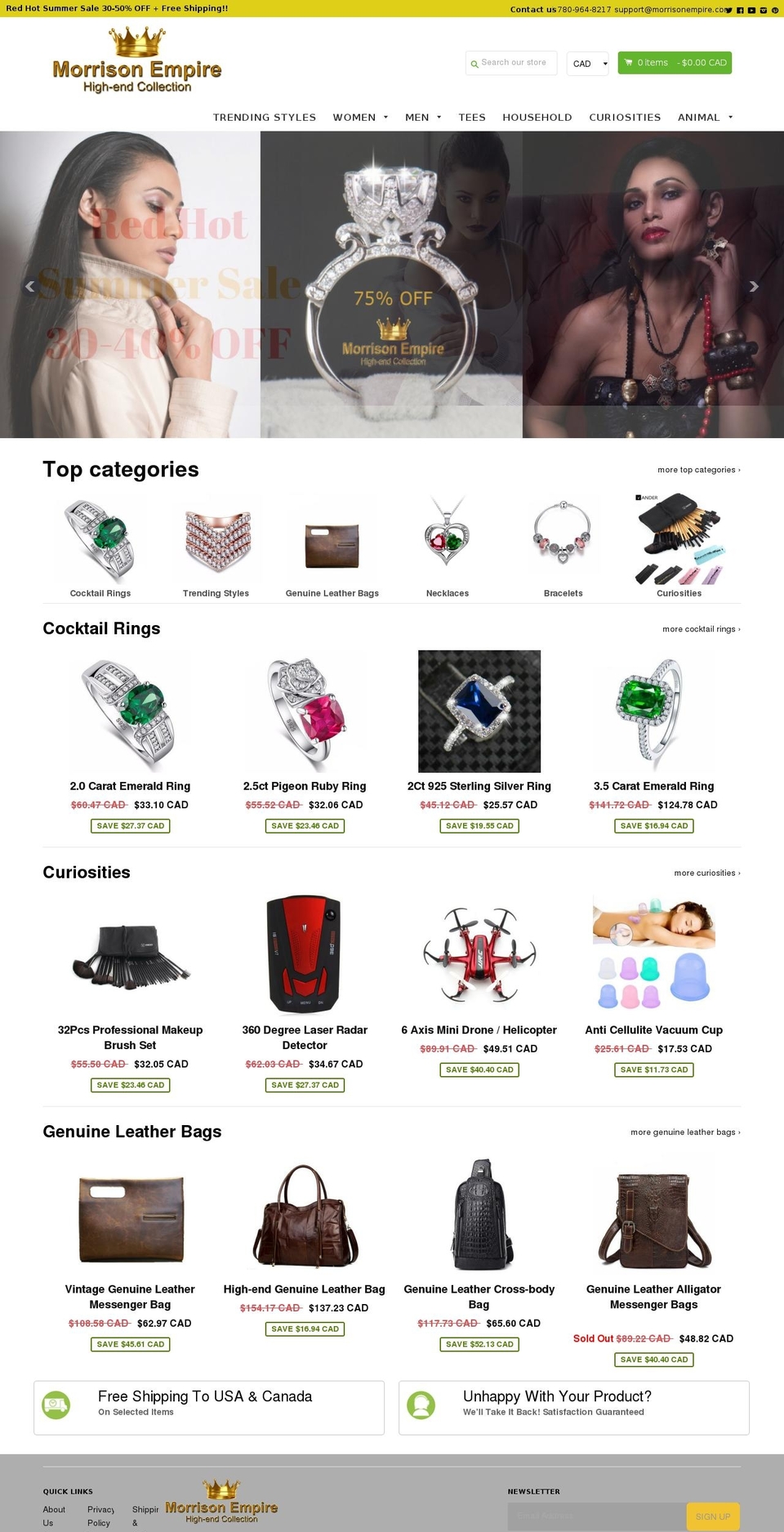 morrisonempire.com — Shopify storefront screenshot
