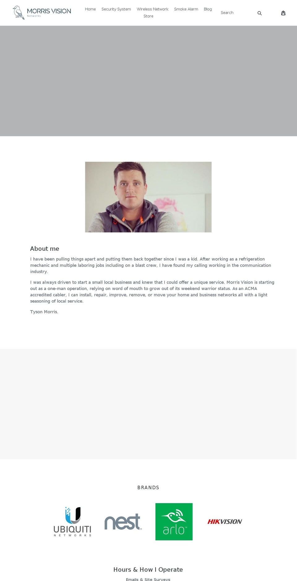 morrisvision.com shopify website screenshot
