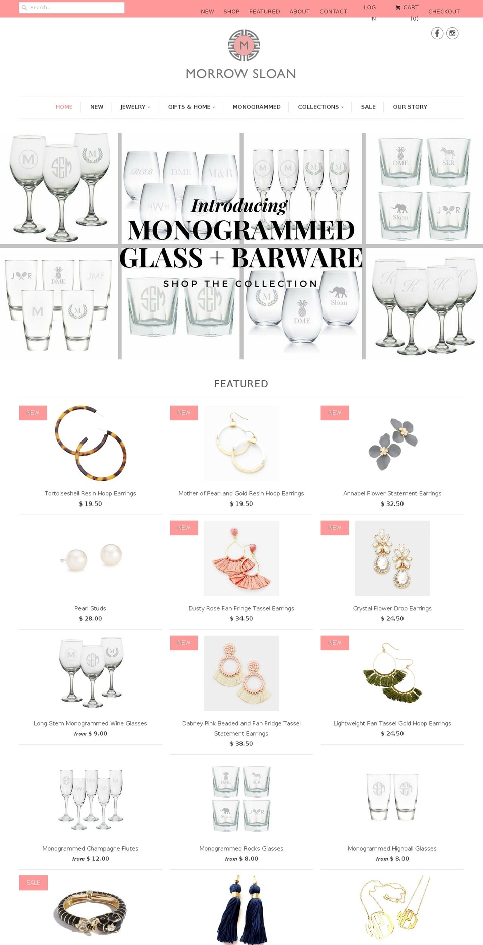 morrowsloan.com shopify website screenshot