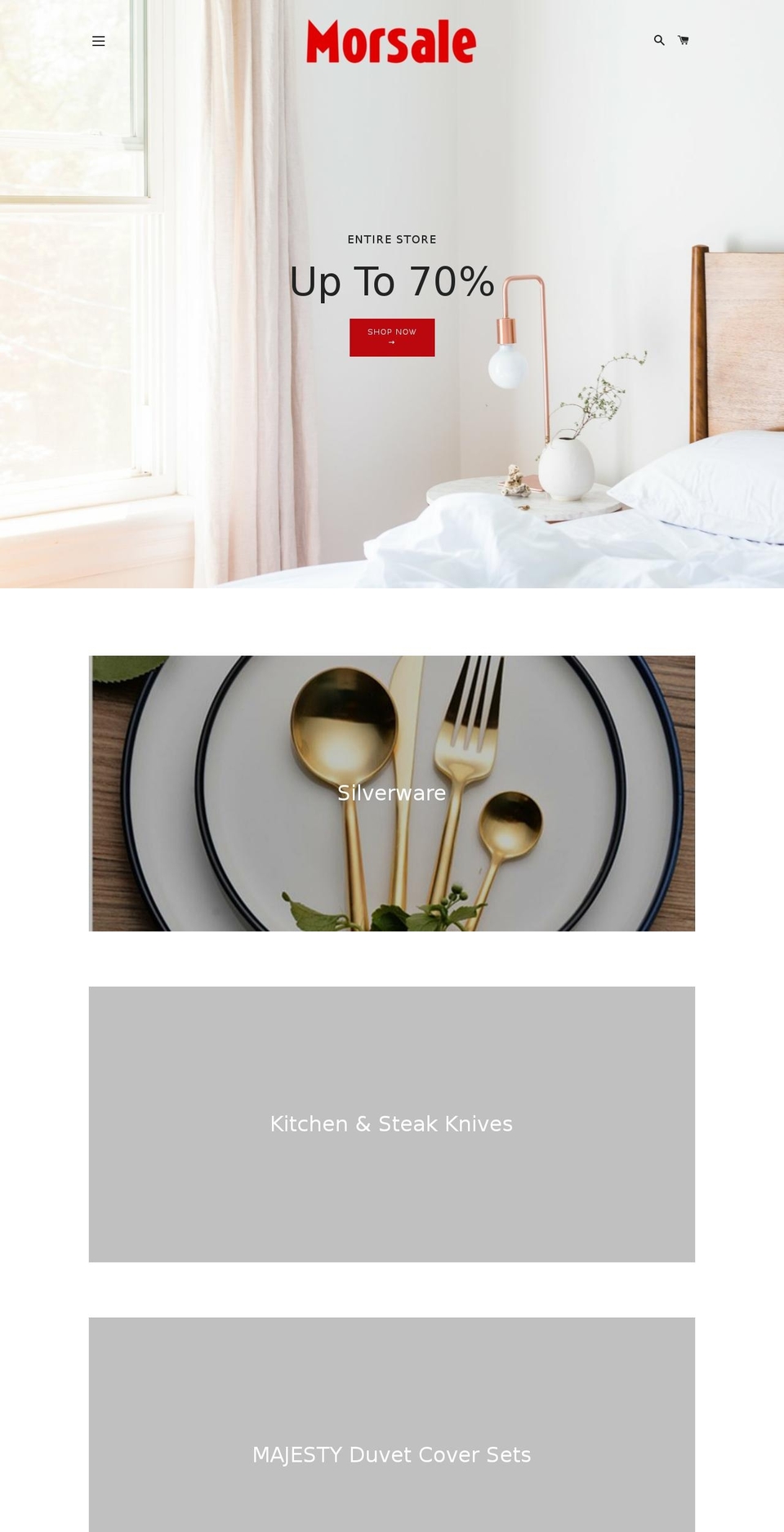 morsale.com — Shopify storefront screenshot