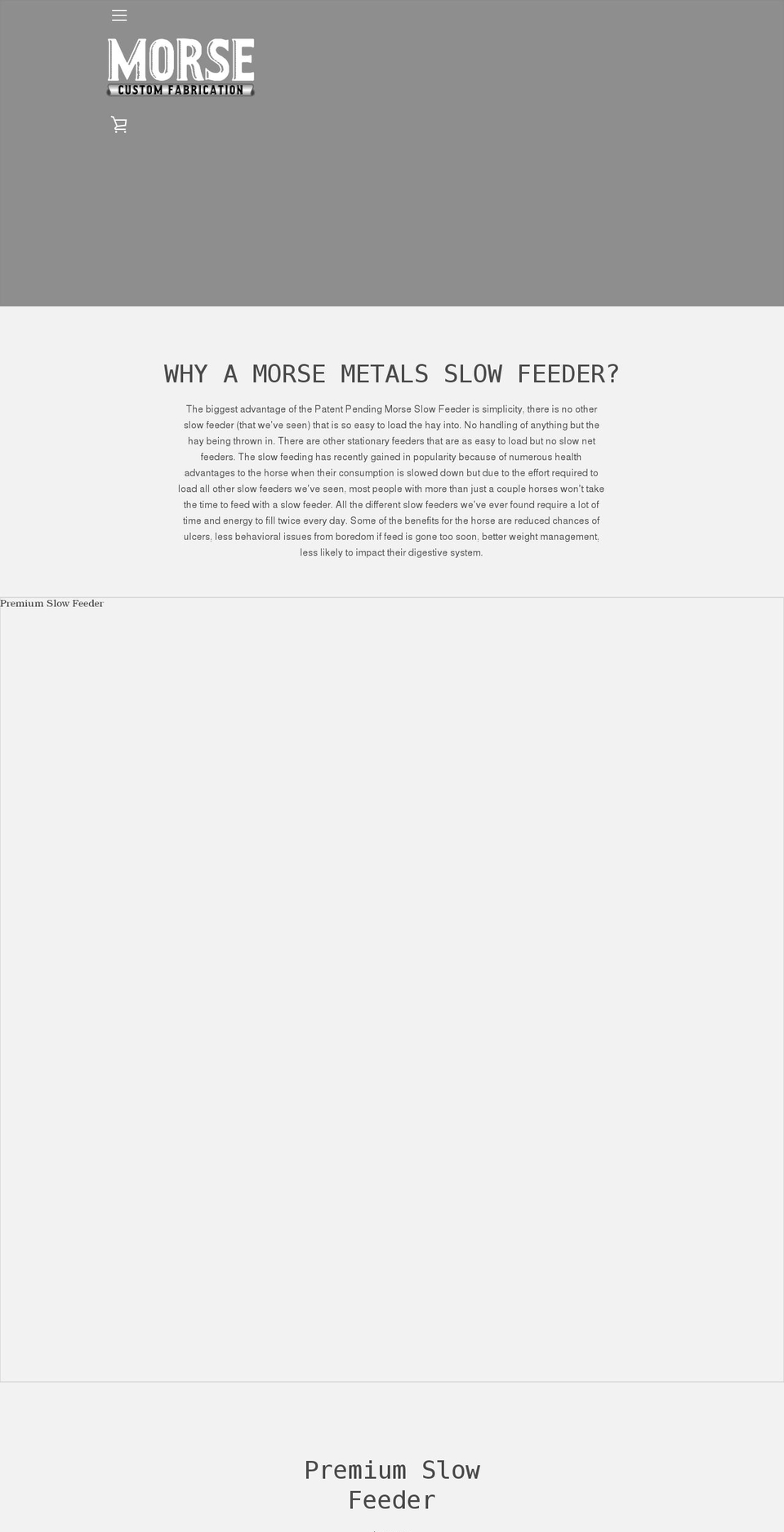 morsecustomfab.com shopify website screenshot