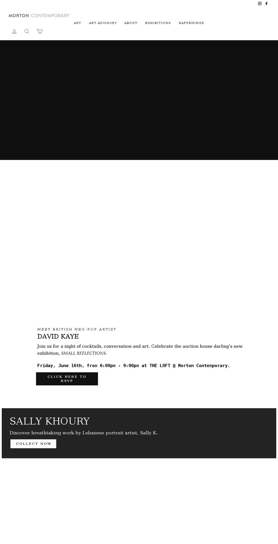 mortoncontemporarygallery.com shopify website screenshot