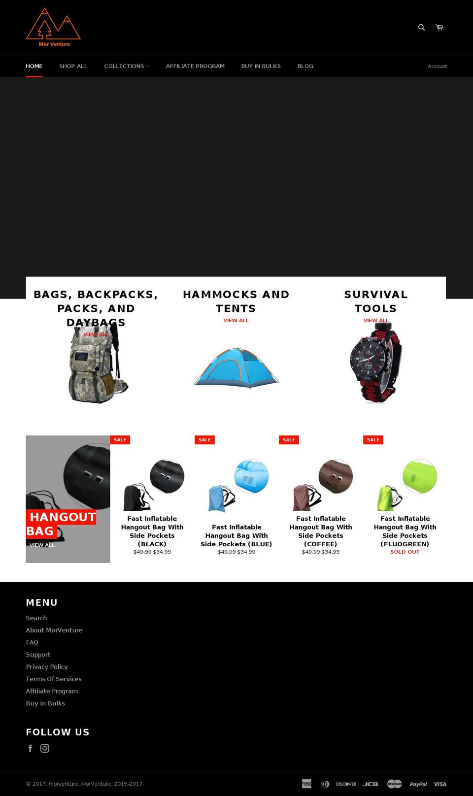 morventure.com shopify website screenshot