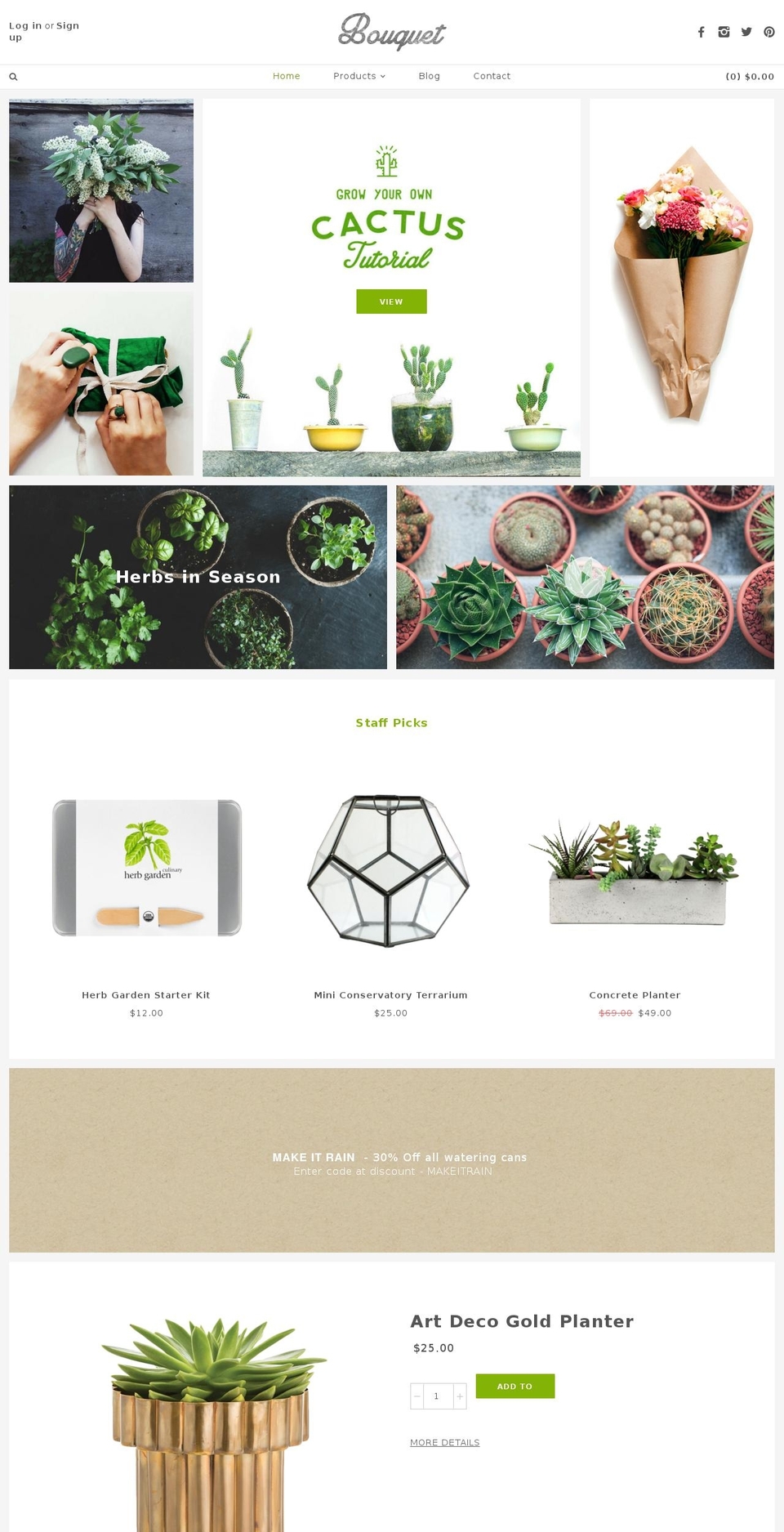 mosaic-theme-bouquet.myshopify.com shopify website screenshot