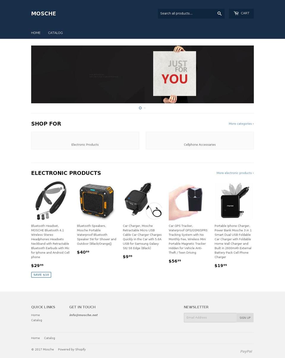 mosche.net shopify website screenshot