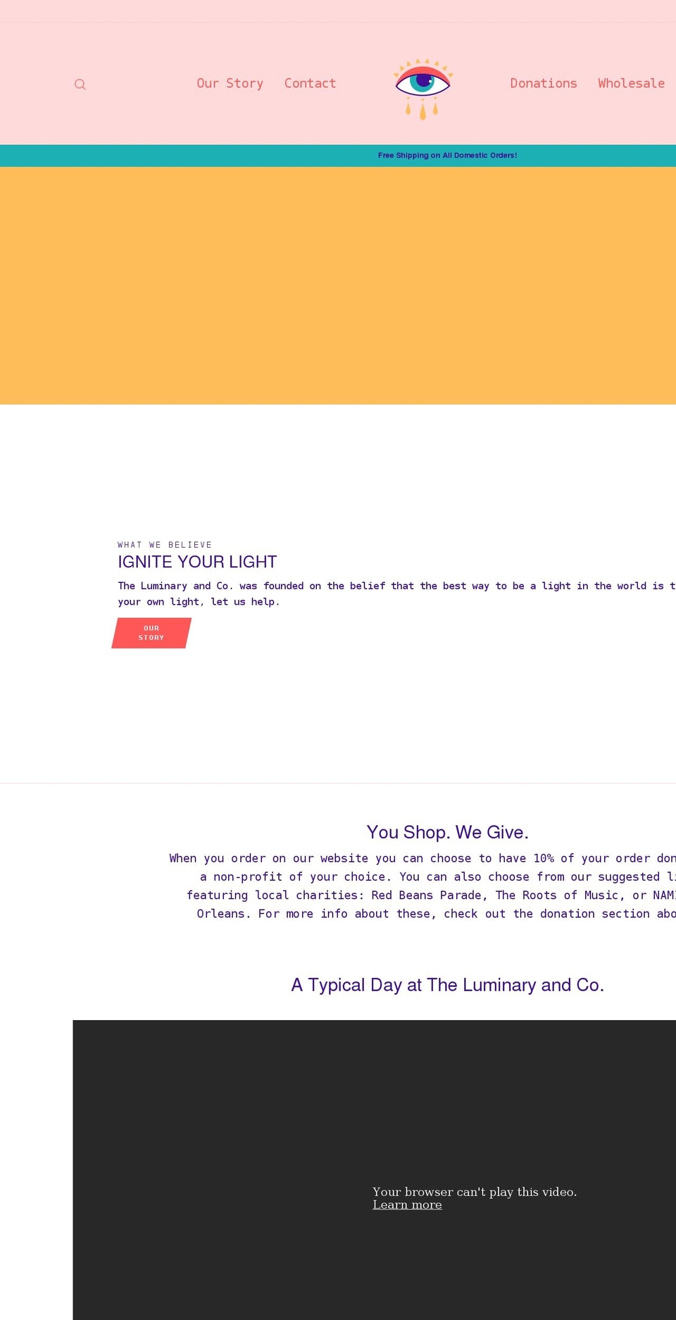 mosemaryandme.com — Shopify storefront screenshot