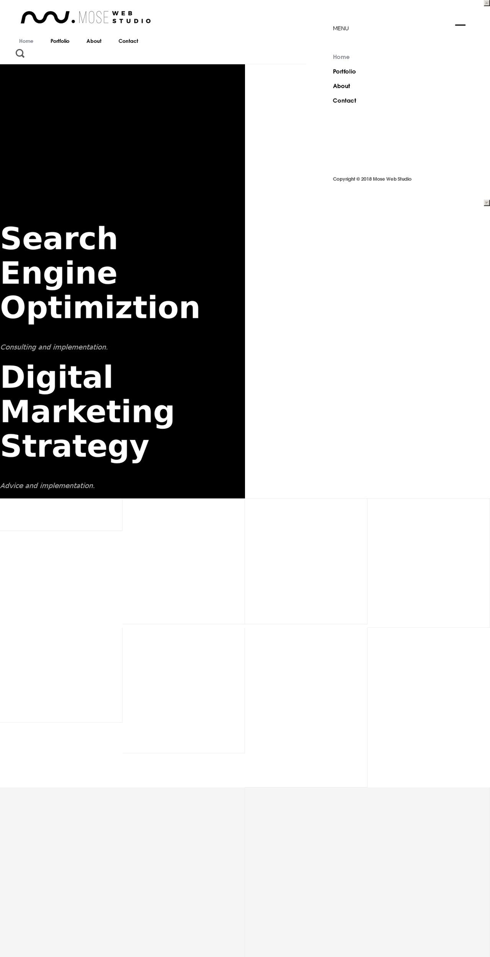 mosewebstudio.com — Shopify storefront screenshot