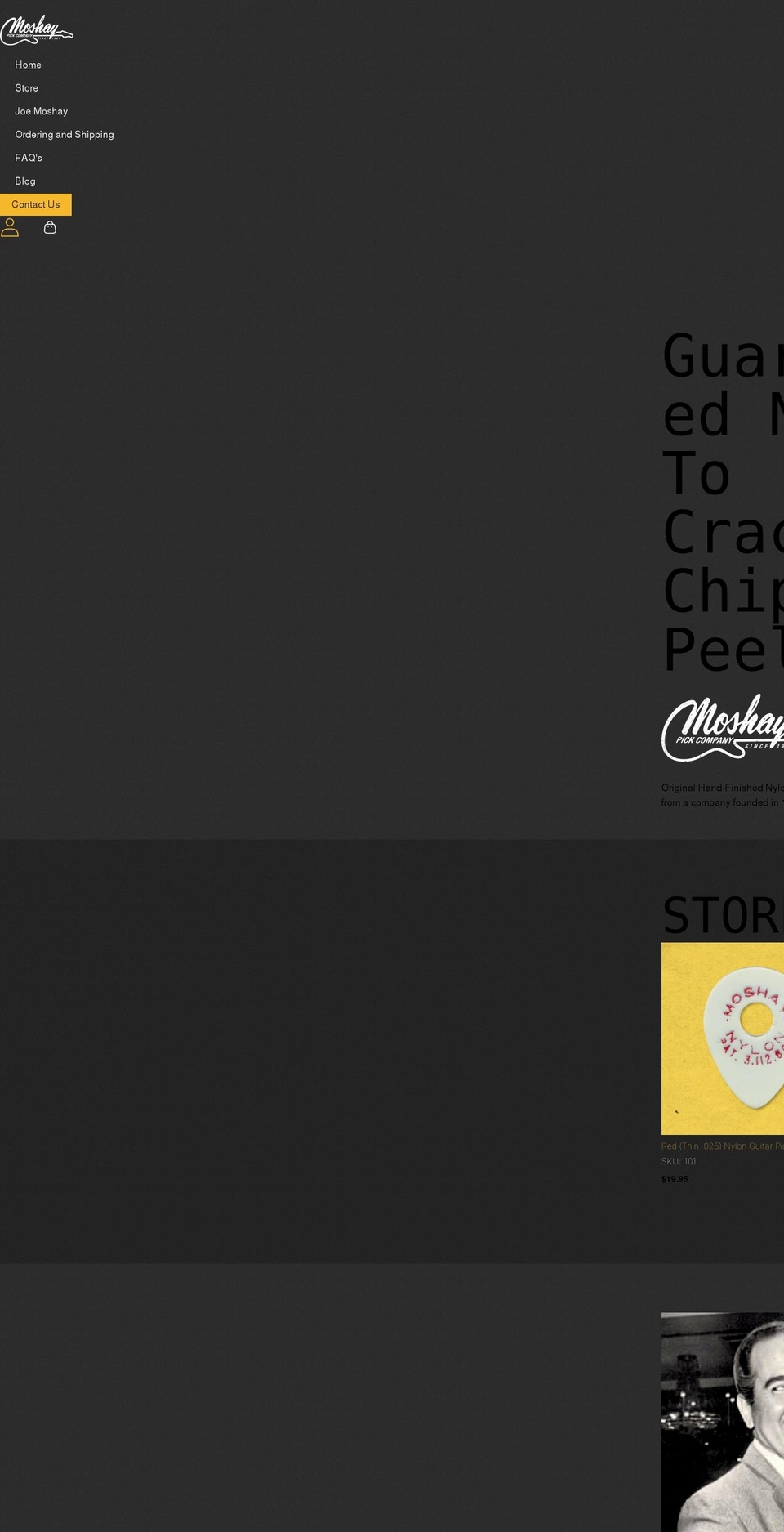moshaypickcompany.com shopify website screenshot