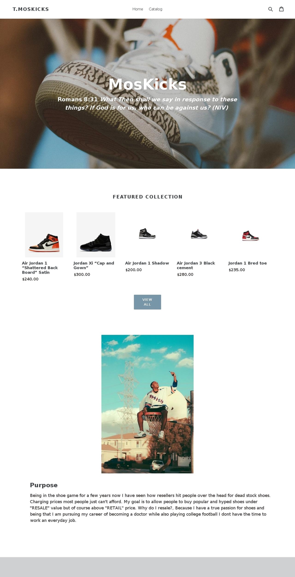 moskicks.com — Shopify storefront screenshot