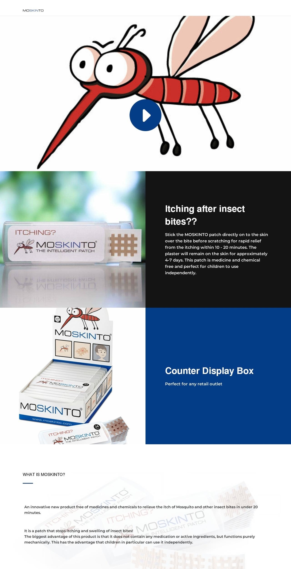 moskinto.co.uk shopify website screenshot