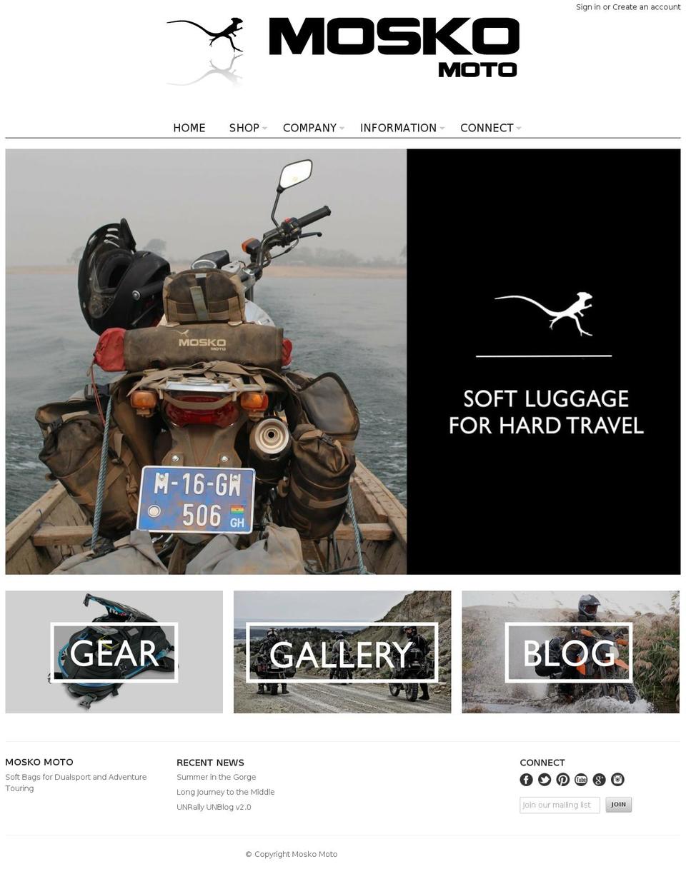moskogear.com — Shopify storefront screenshot