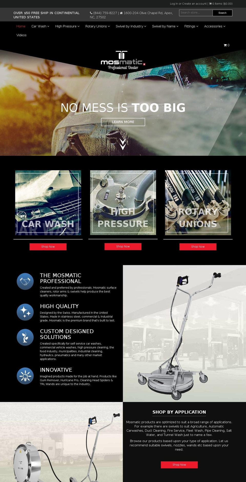 mosmaticpro.com — Shopify storefront screenshot