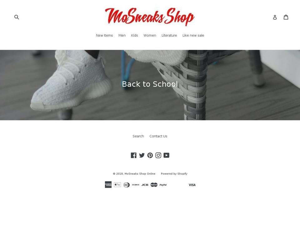 mosneaksshop.com shopify website screenshot