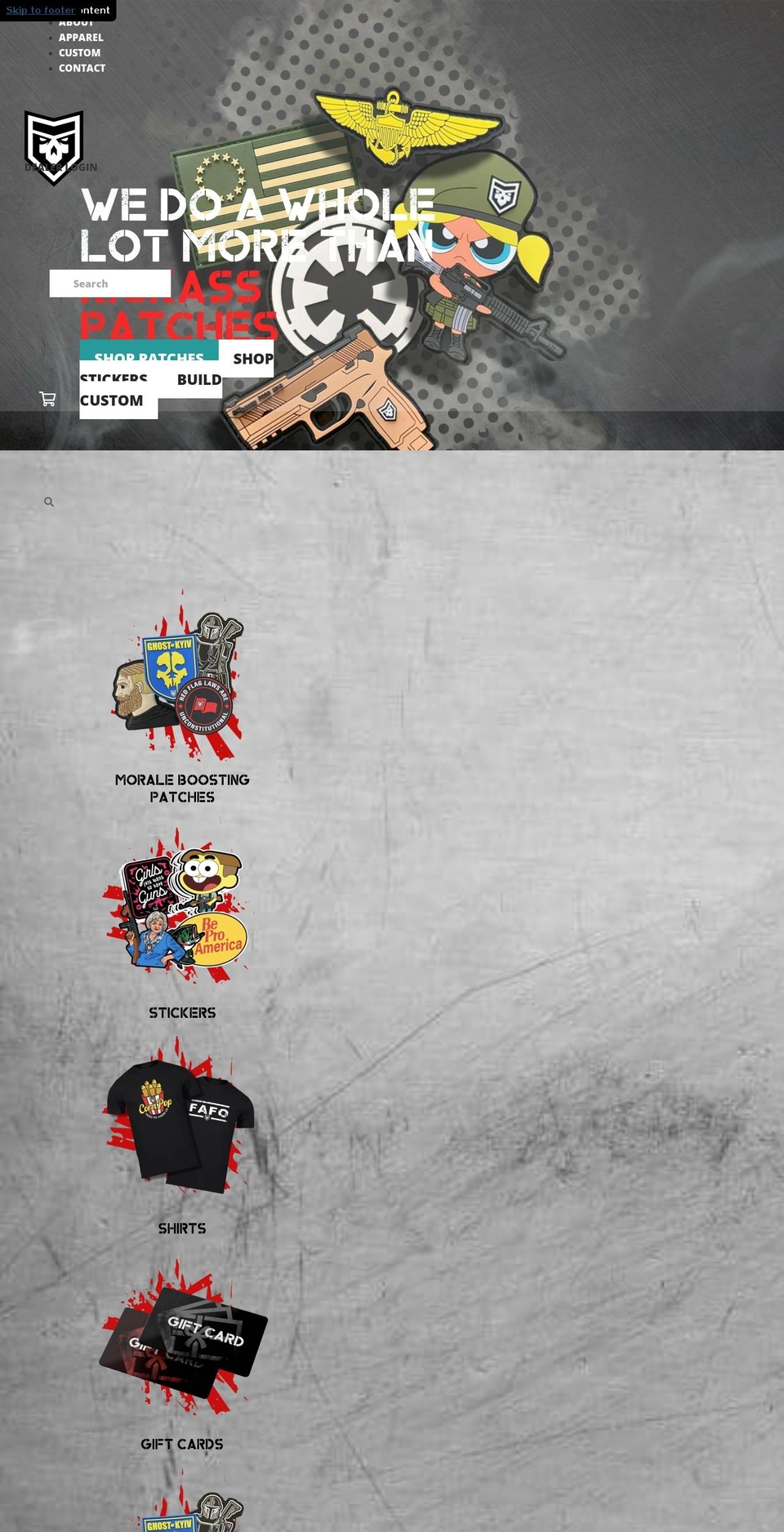 mospatches.com — Shopify storefront screenshot