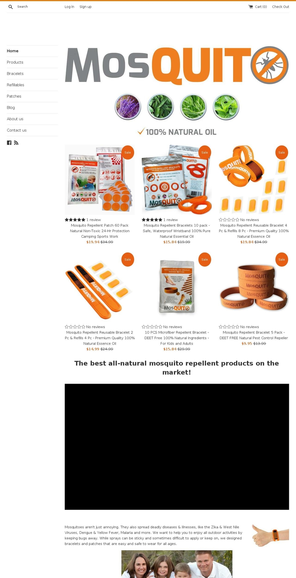 mosquit-o.com shopify website screenshot