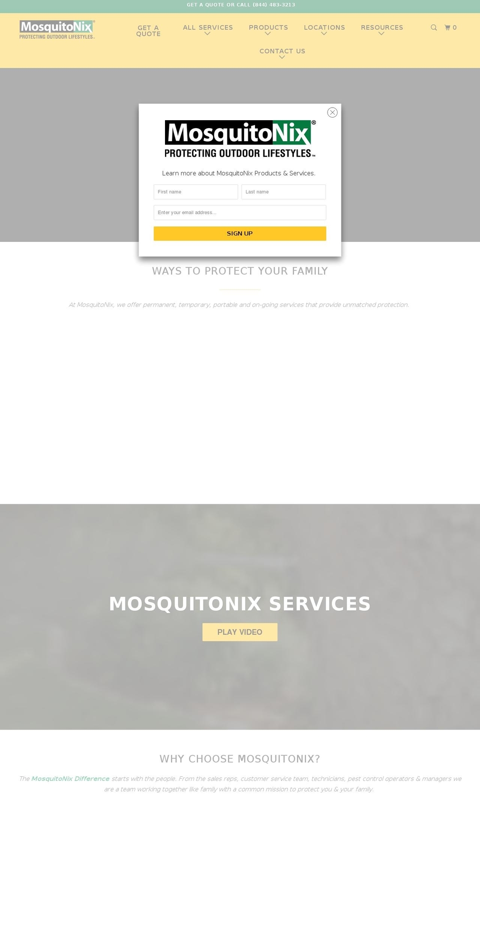 2018 Website - TD Shopify theme site example mosquitonixgreen.com