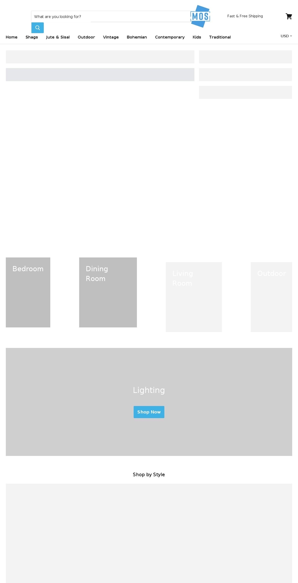 mosrugs.com shopify website screenshot