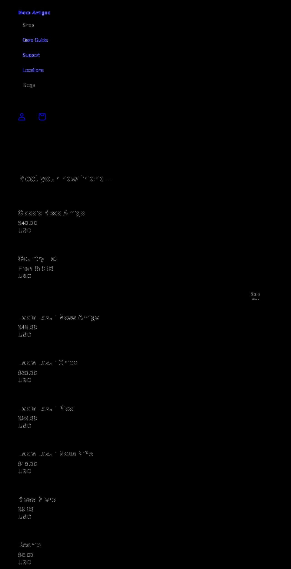 mossamigos.com shopify website screenshot